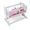 Badger Basket Heirloom Style Doll Cradle with Bedding - White/Pink